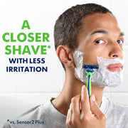 Gillette 12 Count (Pack of 1) / Sensor3 Sensitive (12ct) / Green Disposable Razors
