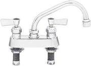 Fisher 53740 Stainless Steel Deck Mount Faucet with 6" Swing Spout, 4"