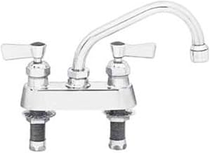 Fisher 53775 Stainless Steel Deck Mount Faucet with 12" Swing Spout, 4"