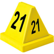 Numbered Pallet Control Cones by Global Industrial – Polypropylene, Yellow, Model 412589