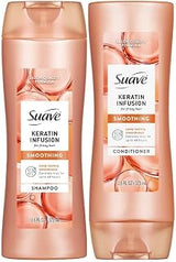 Suave Keratin Infusion Smoothing Shampoo and Conditioner, 12.6 Oz Ea