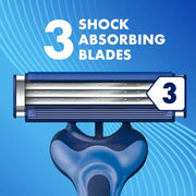 Gillette 12 Count (Pack of 1) / Modern / Blue Disposable Razors