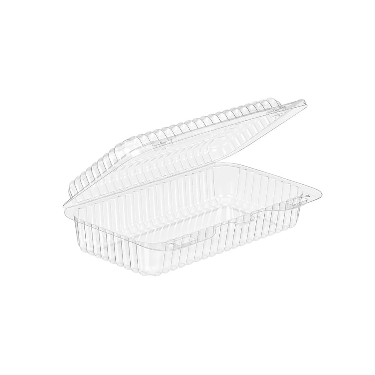 Inline Plastics 21 oz. Rectangular Clear Clam Shell Food Containers with Barlock - Durable & Eco-Friendly Plastic Hinged Take Out Containers - Ideal for Bakeries – Food Services & Supermarkets - SLP17D
