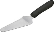 Winco 4 5/8" x 2 3/8" Black Plastic Pie Server with Offset with Handle