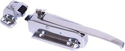 Kason K56C-CA01 Walk-In Safety Chrome Latch Complete with Key and K56-CA03 Strike (Offset Flush)