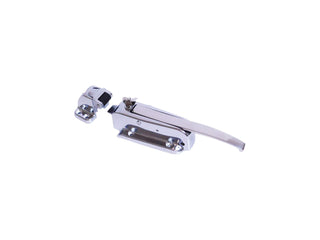 Walk-In Safety Chrome Latch Complete with Key and K56-CA03 Strike (Offset Flush) by Kason – Offset Flush, Model K56C-CA01