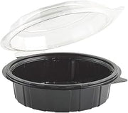 Anchor Packaging Gourmet Classics Recycled-PET Food Container Black/Clear, 26 oz. | 100/Case