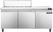 SW72-12C Sandwich Unit, 72" W, With 12 Pan Top Openings & 19" Cutting Board