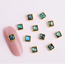 10pcs Japanese Ultra-thin Shell Alloy Gold Edging Nail Ornament DIY Nail Art Decorations Shiny Manicure Accessories 3D Nail Jewelry(07)