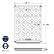 Nordic Ware Embossed Tree / Half Sheet / Silver Baking & Cookie Sheets
