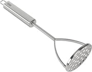 Kuhn Rikon Essential Potato Masher – Stainless Steel Mashing Plate for Smooth Potatoes & Vegetables – Comfortable Grip Handle