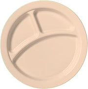 Camwear Polycarbonate Three Compartment Narrow Rim Plate
