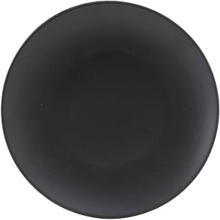 Tuxton Zion Matte Black Solid Color Coupe 11-3/4-Inch Plate, Case of 12, Black; Scratch Resistant; Chip Resistant; Lead & Cadmium Free; Dishwasher, Microwave, Oven Safe