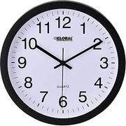 12" Wall Clock by Global Industrial – Plastic, White, Model 695322