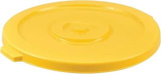 Global Industrial 44 Gallon Garbage Can Lid, Yellow
