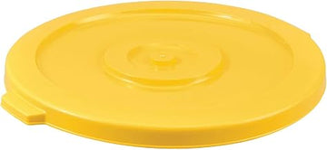 Global Industrial 44 Gallon Garbage Can Lid, Yellow