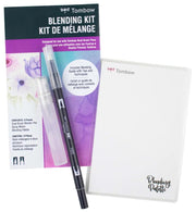 Art Marker Travel & Gift Set: 54 Color Dual Brush Pen Set with Zipper Marker Case (Oyster) - Includes Color Blending Palette Kit by Tombow – Model 56255, 56256, 56257
