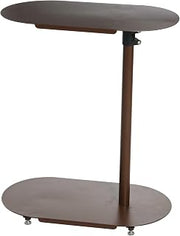 Main + Mesa Modern Adjustable C-Table, Brown