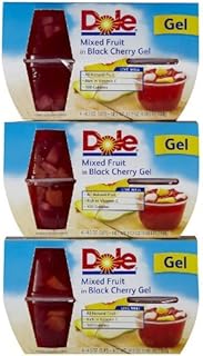 Gel Bowls Mixed Fruit in Black Cherry Gel, 4 oz, 3 pk by Dole