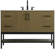 Elegant Kitchen and Bath 48" Single Bathroom Vanity in Chestnut Brown