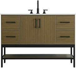 Elegant Kitchen and Bath 48" Single Bathroom Vanity in Chestnut Brown