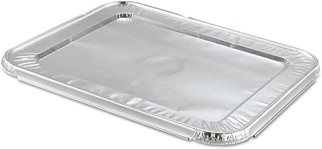 HFA 2049-00-100 Aluminum Foil 1/2 Size Pan Lid - 100 / CS