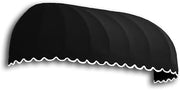 AWNTECH 10.38 FT. Chicago Fixed Awning 124.5 in. W X 32.25 in. H X 26.25 in. D Acrylic Fabric in Black CG22-10K