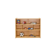 46" Wood Composite School Age Compartment Storage in Maple by Tot Mate – 30.08"H x 46"W x 14.8"D, Wood, Maple, Model TM2206R.0577