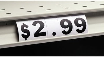 Shelf Insert Number Set, 1000 per Pack