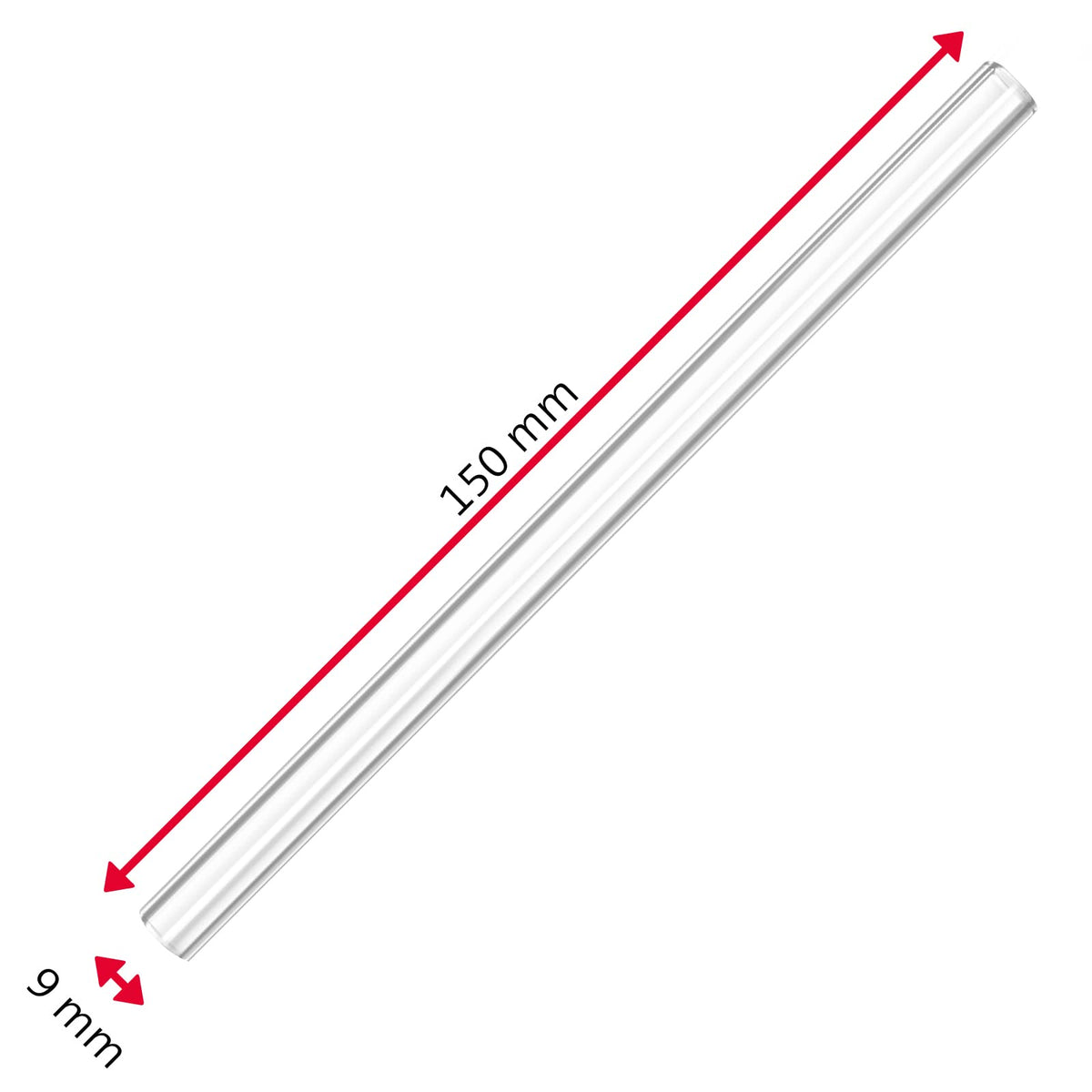 Drinking Straws Cleaning Brush Glass by Westmark – One Size, Glass, Transparent, Model 626122E1