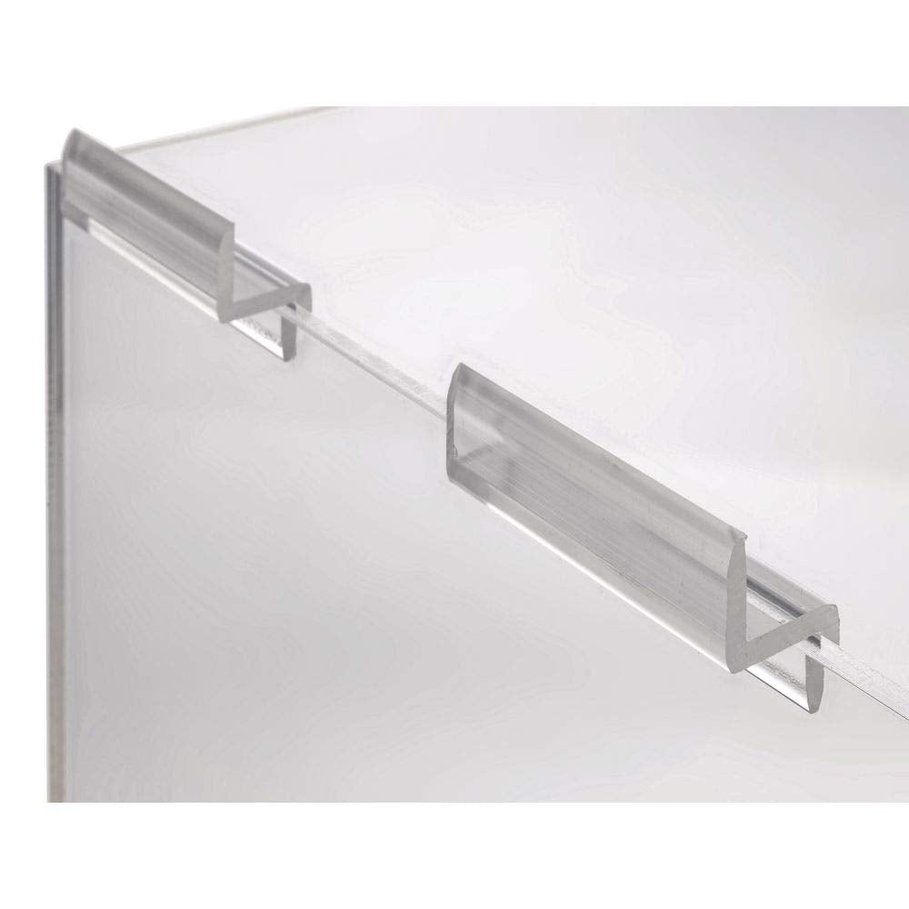 10” Square Clear Acrylic Slatwall Bin by Retail Resource – Acrylic, clear, Model 2610