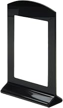 Cal-Mil Black Acrylic Sign Holder with Black Frame - 5 1/4"L x 1"W x 7 3/4"H