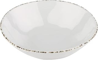 GET 16 oz Ivory Irregular Melamine Salad Bowl, Urban Mill (Set of 12)