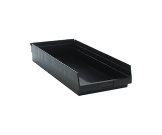 Quantum Storage QSB116 Heavy-Duty Nesting Plastic Shelf Bins for Pharmacy by QUANTUM STORAGE SYSTEMS – 23.63" L x 11.13" W x 4" H, 1052.0 cubic_inches, Plastic, Black, Pack of 6