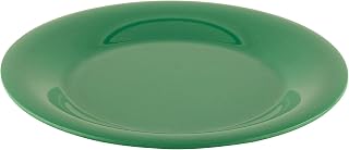 G.E.T. 7.5" Green Heavy-Duty Wide Rim Melamine Plastic Salad Plate (Set of 4)