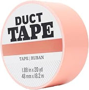 Duct Tape - 1.88 Inch x 20 Yards - Choose Your Color and Quantity (1, Peach)