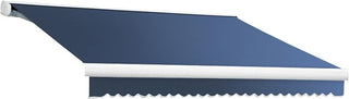 Awntech Retractable Awning Left Motor 12'W x 8'D x 10" H Dusty Blue
