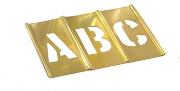 CH Hanson 10034 4" Brass Letters Set 33 pc