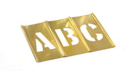 Stencil Set-Letter 6" Brass 33Pcs. by Emedco – One Size, Blend, Multi, Model 10036