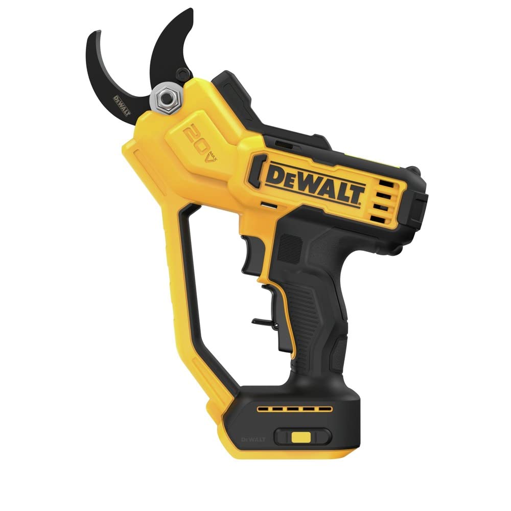 20V MAX Pruning Shears Garden Tool by DEWALT – 10.12 inches (L) x 1.5 inches (W), Yellow, Model DeWalt - DCPR320B