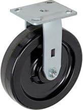 Heavy Duty Caster, Rigid Plate, 8" Plastic Wheel, 800 Lb. Capacity