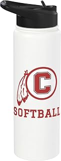 Carlisle High School Blue Aces Softball Stainless Steel Insulated Water Bottle