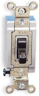 Hubbell Wiring Device-Kellems Wall Switch, 3-Way, 120/277V, 15A, BRN, Toggl HBL1203-1 Each