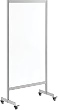 Global Industrial Clear Mobile Divider, Acrylic, 30" W x 60" H