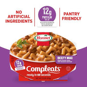 HORMEL COMPLEATS Beefy Mac / 7.5 Ounce (Pack of 7) / Microwave Meals Pasta & Noodle Dishes