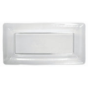 American Metalcraft 92 oz. / Rectangular Rain Platters / Clear Platters