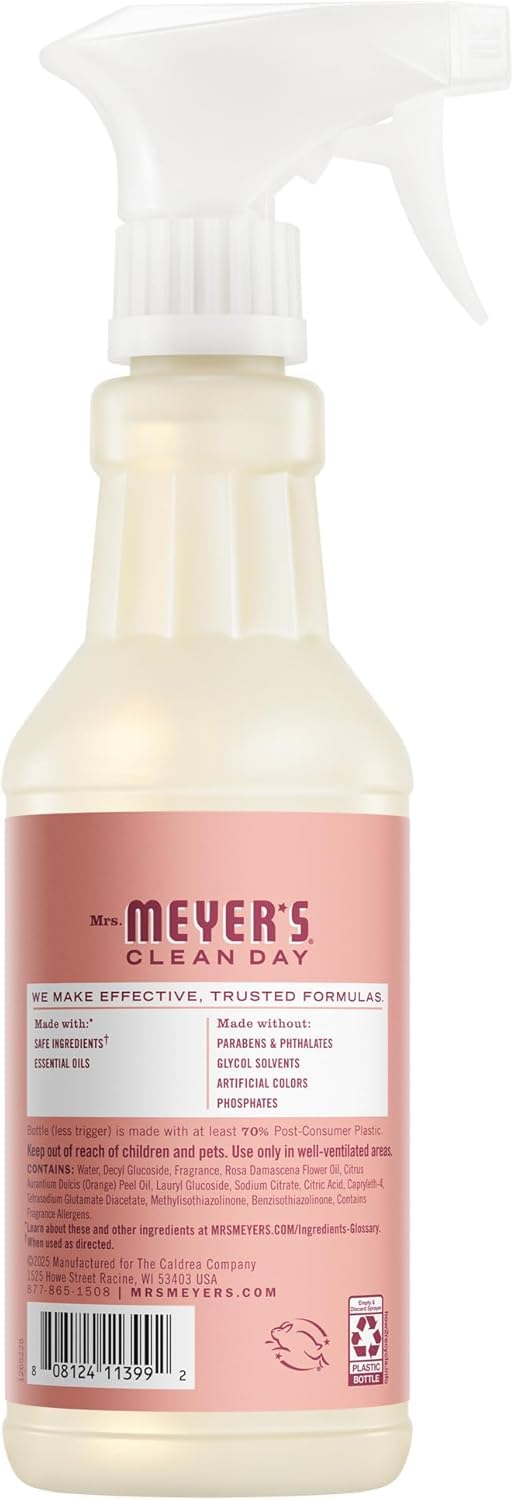 Mrs. MEYER'S Rose / 3 Count (Pack of 1) / 1 All-Purpose Cleaners