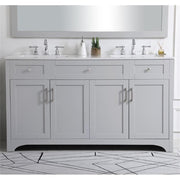 Elegant Decor 60" - Double / Grey / Traditional Bathroom Vanities