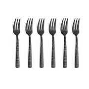 Felicity - Matte Black Cake Set by Amefa – Kuchengabel Set 6-teilig, schwarz, Stainless Steel, Model 3319ZTTR06AN6
