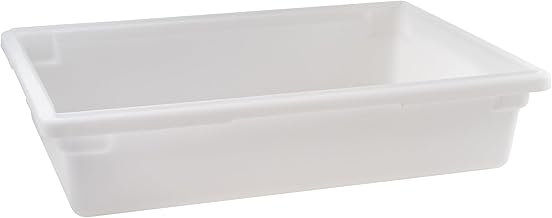 Winco 18" x 26" White Plastic Food Storage Box/Tote for Restaurant